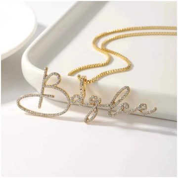 Rhea Radiance Custom Name Necklace RIYOVA Jewelry