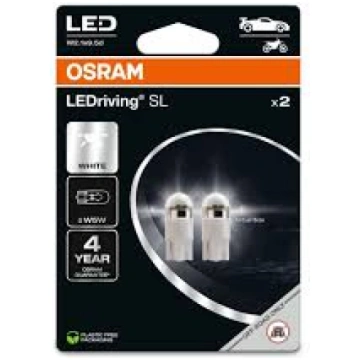 LED gaismas spuldze (Blisters 2gab.) W5W 12V 0,8W 