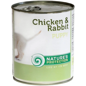 Nature"s Protection Puppy Chicken&Rabbit konservi 