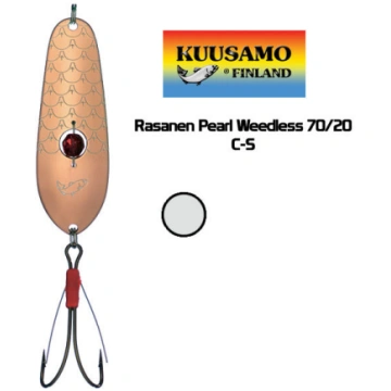 Pretzāļu vizulis Kuusamo Rasanen Pearl Weedless 70