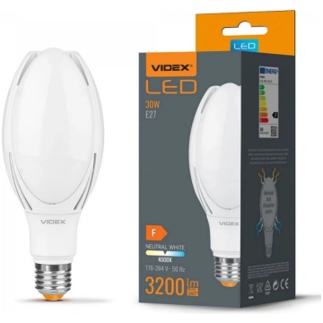 VIDEX LED spuldze E27 30W, 3200LM 4000K, STARS