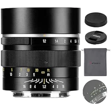 7Artisans 50 mm F1.2 objektīvs FX-mount, APS-C ar 