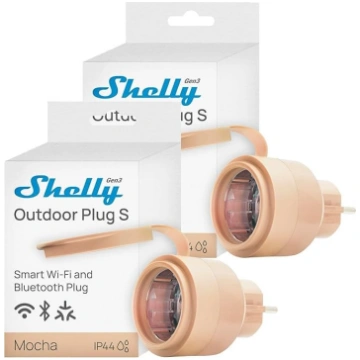 Shelly Outdoor Plug S Gen3 Double Pack, WiFi viedl