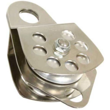 CMI Large Stainless Steel Double Sheave Pulley w/ 