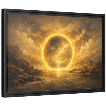 Science Fiction Celestial Ring Golden Glow - Frame