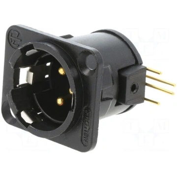 Connector: XLR | socket | male | PIN: 3 | angled 9