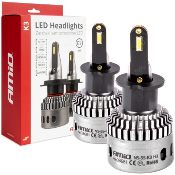 LED priekšējo lukturu spuldzes K3 sērijas H3 12V 6