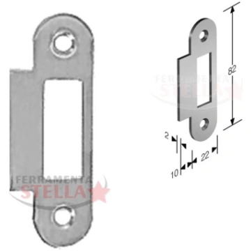 CONTROPIASTRA GACCE INCONTRO G185 CROMO SATINATO x