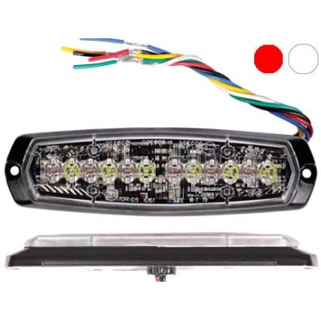 AXIXTECH LED warning lighthead, dual 137x42x13.1mm