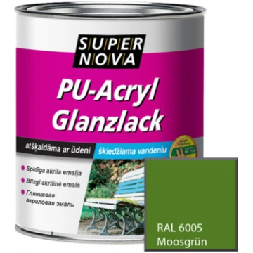 Spīdīga ūdens bāzes akrila emaljas krāsa Super Nov