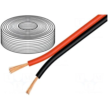 Wire: loudspeaker cable | 2x0,75mm2 | stranded | O