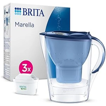 BRITA Marella ūdens filtra krūze, zila (2,4 l) ar