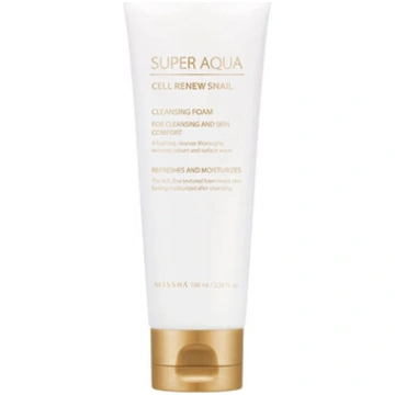 Missha Super Aqua Cell Renew Snail Cleansing Foam 