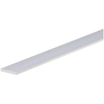 Profils alumīnija 15x2mm 1m sudraba plakans