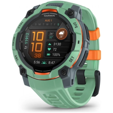Garmin Instinct 3 AMOLED, 45 mm, zaļa - Viedpulkst