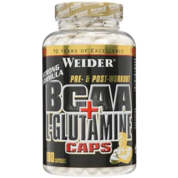Weider BCAA + L-Glutamine Caps - 180 kapsulas