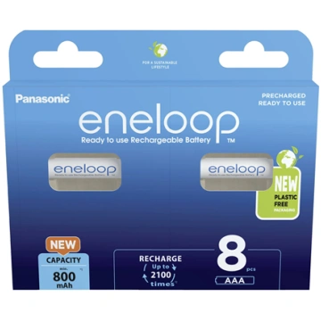 Panasonic Eneloop AAA 750mAh, 8pcs. BK-4MCDE/8BE