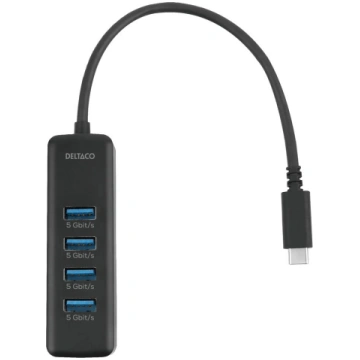 USB centrmezgls Deltaco USBC-HUB202 USB Type-C 500