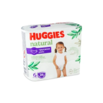HUGGIES Natural Pants autiņbiksītes Nr.6 15+ kg 26