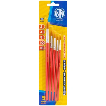 Astra Zestaw pedzli nylon Astra 5 szt. rozmiary 2/