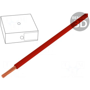 Wire | H07V-K | stranded | Cu | 16mm2 | red | PVC