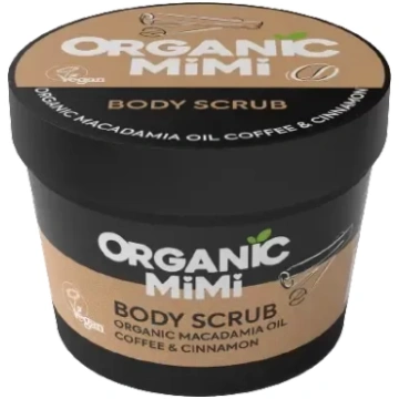 Organic Mimi, Ķermeņa skrubis Coffee & Cinnamon, 1
