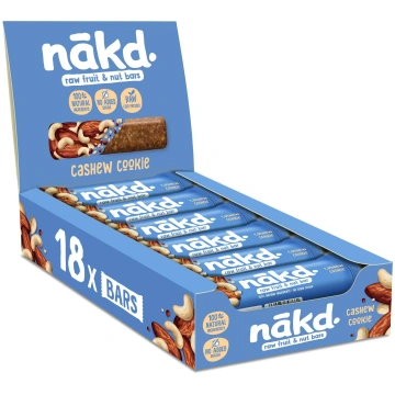 Nakd Cashew Cookie Natural Fruit & Nut Bars - Vega