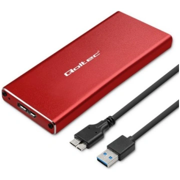 Qoltec 51831 Enclosure M.2 SSD drive SATA NGFF USB