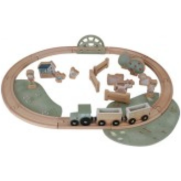 Little Dutch wooden train track `Little Farm` LD71