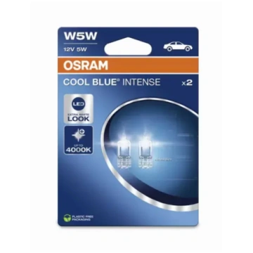 OSRAM LEMPUTĖS W5W 12V W2,1X9,5D COOL BLUE INTENSE