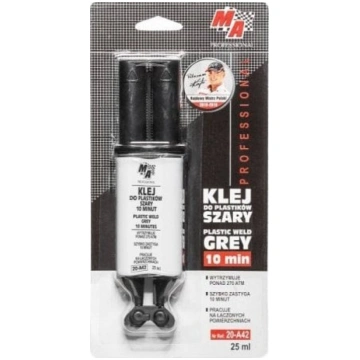 Permatex Klej do spawania plastiku 10 minut Szary 