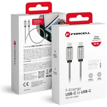 Cable USB C to USB C Forcell F-Energy QC4.0 PD 3A 