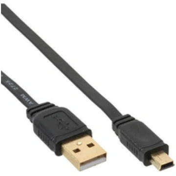 InLine Mini-USB 2.0 Kabel USB-A an Mini-B - black 
