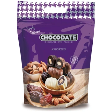 CHOCODATE Assorted, dateles šokolādē 90g