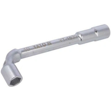 Wrench: socket spanner; L-type; HEX 10mm; Chrom-va