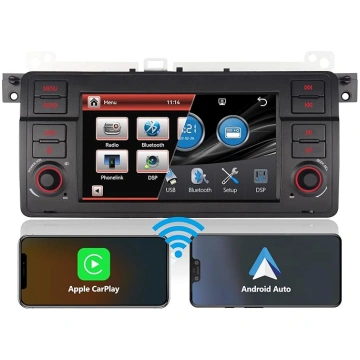 Auto radio ar Bluetooth BMW E46 3. sērijas 1998-20