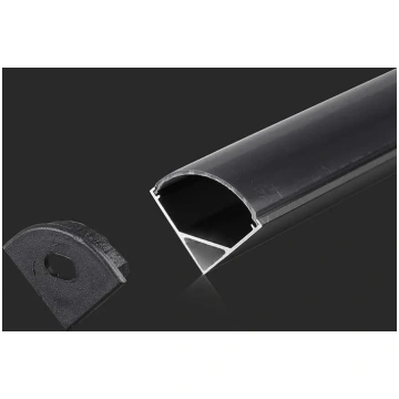 2000x15.8x15.8mm alumīnija stūra profils, IP20, me