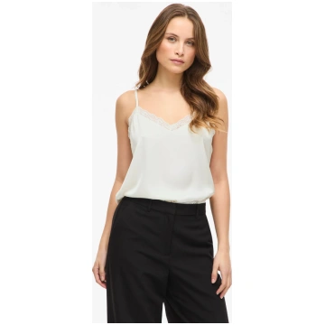 VIENNA RAVENNA LACE SINGLET - NOOS - CLOUD DANCER