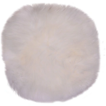 Balta aitādas āda House Nordic Circle, ⌀ 35 cm