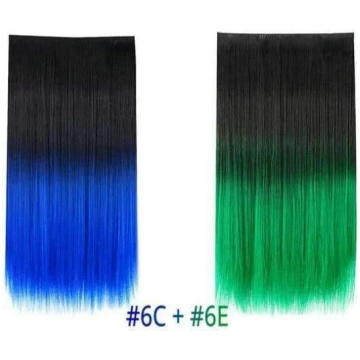 22 "Rainbow Straight Hairpieces 5 klipi matu pieau