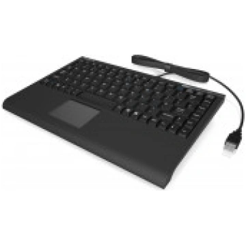 ACK-540U+ (US) Mini USB keyboard with integrated s