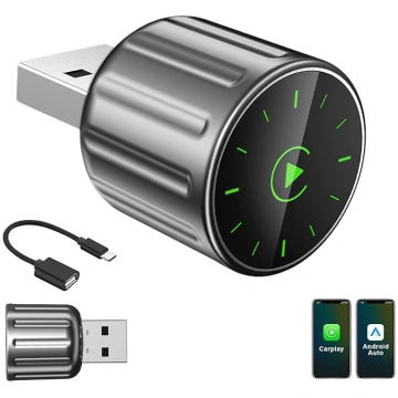 2-in-1 bezvadu CarPlay un Android auto adapteris, 