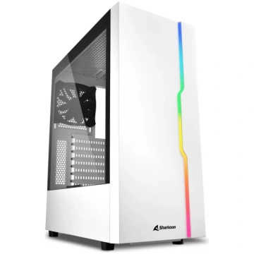 PC korpuss Sharkoon RGB Slider Midi Tower Balts | 