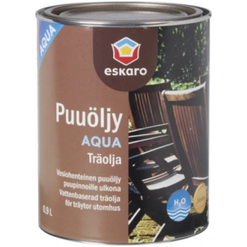 Tonējama eļļa koksnei ārdarbiem Puuoljy Aqua Eskar