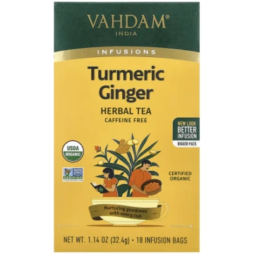 VAHDAM India, Infusions, Herbal Tea, Turmeric Ging