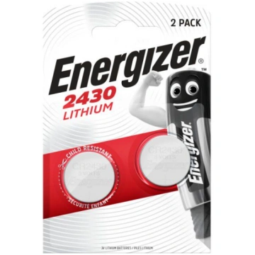 Litija baterija CR2430 3V 320mAh Energizer 2gab bl