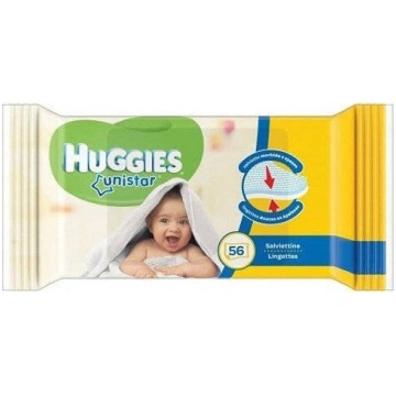 Huggies Huggies Unistar Mitrās salvetes 56szt