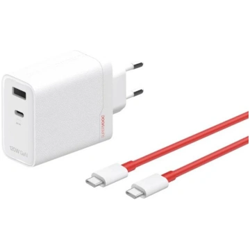 OnePlus 120W Dual Ports SuperVooc Adapter+ Cable T