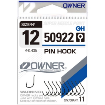 Āķi Owner PIN HOOK BLACK CHROME 50922-12