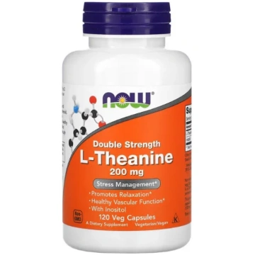 Divkārša stipruma L-teanīns, 200 mg - 120 v-kapsul